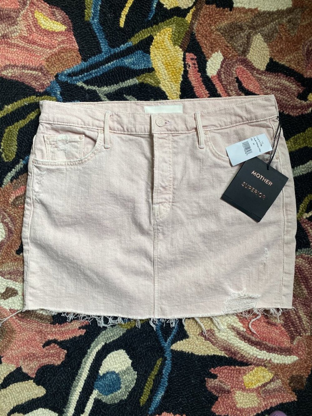 NWT Mother Superior The Vagabond Mini Fray - 30